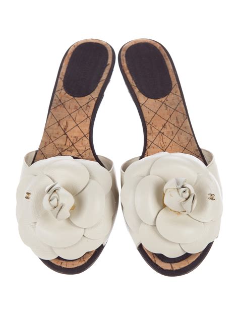 chanel camellia sneakers|chanel women's slide sandals.